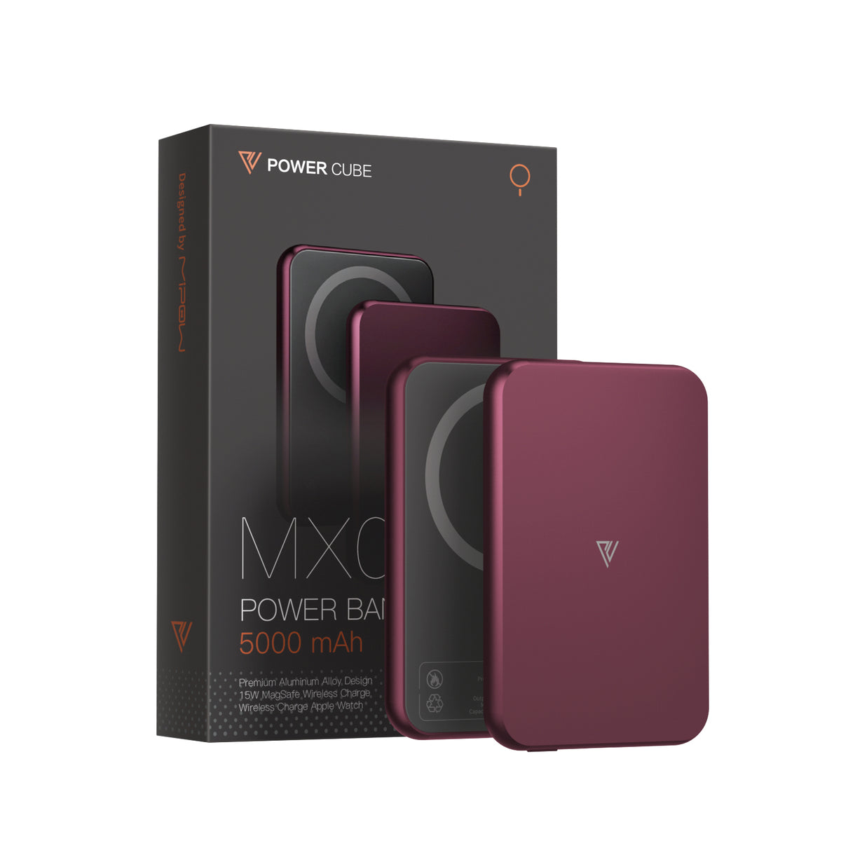 MIPOW Power Cube MX05 Power Bank - Magsafe 5000mAh /Orange