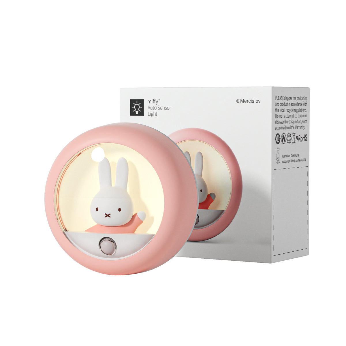 MIFFY Motion Sensor Night Light Cordless Rechargeable 3 Modes & 2