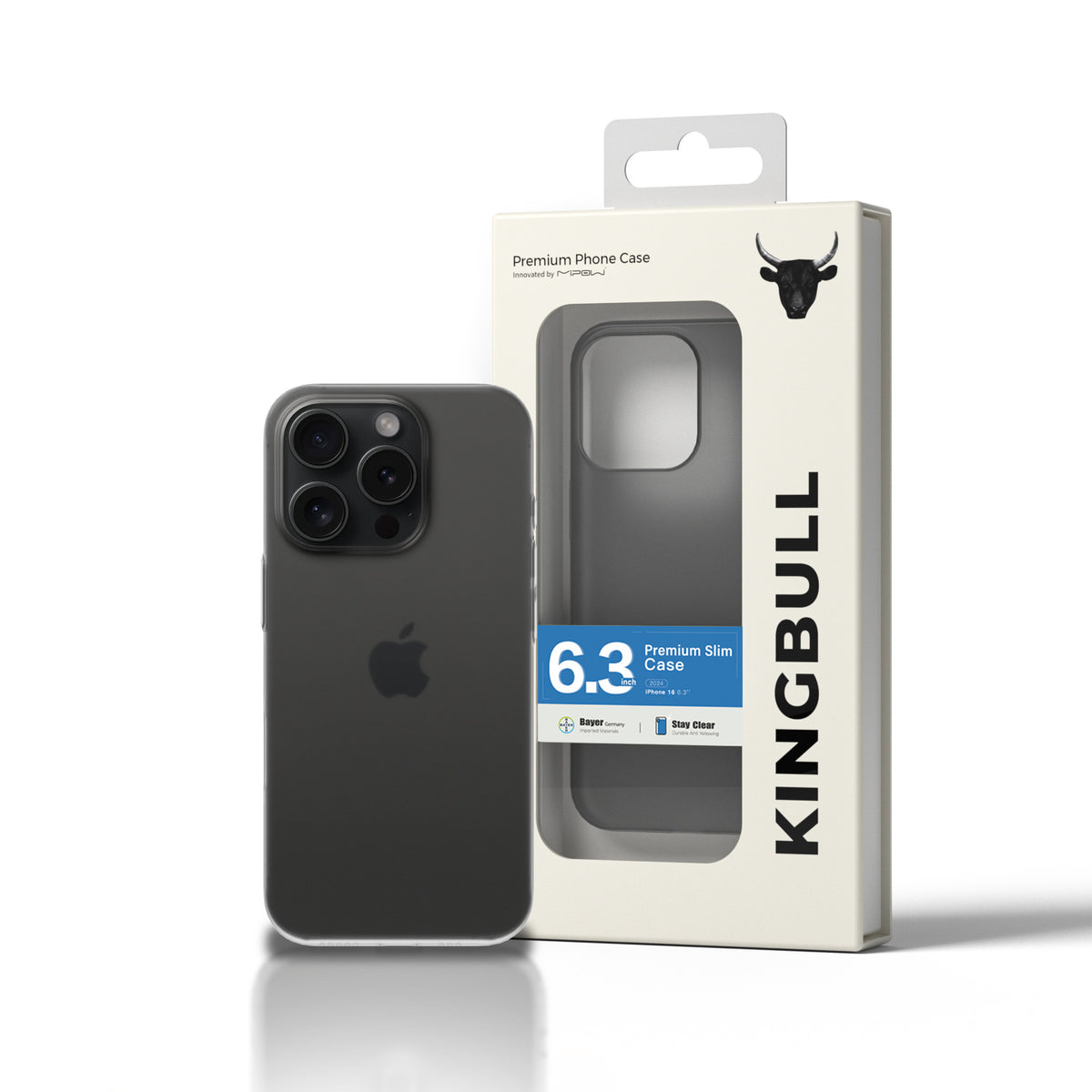 MIPOW KINGBULL Ultra Slim Matte Case for iPhone 16 Pro Max, iPhone 16 Pro, iPhone 16 Plus iPhone 16 MIPOW KINGBULL Ultra Slim Matte Case for iPhone 16 Pro Max, iPhone 16 Pro, iPhone 16 Plus iPhone 16