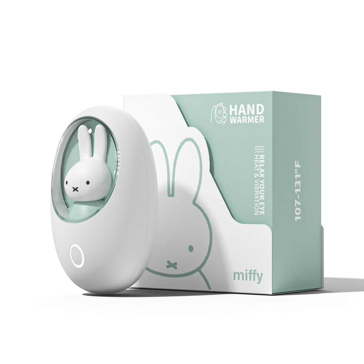 Mipow X Miffy Hand Warmer Egg for Winter, Vibration with Heat for Eye Relax, 45/55 degree temperature Level, lanyard, Nijntje MIPOW Mipow X Miffy Hand Warmer Egg for Winter, Vibration with Heat for Eye Relax, 45/55 degree temperature Level, lanyard, Nijntje MIPOW