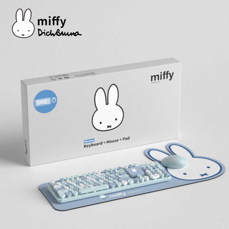 Mipow X Miffy Wireless Keyboard Mouse Combo with Mouse pad Full size Round  Keycaps, 2.4G, Gaming for Windows, Computer, Desktop, PC, Notebook, Laptop  – MIPOW