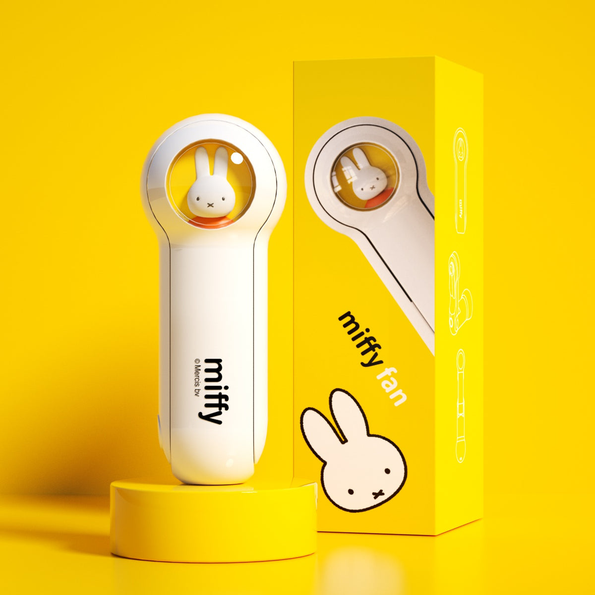 MIPOW x Miffy Portable Folding MINI Fans Handheld USB Charging
