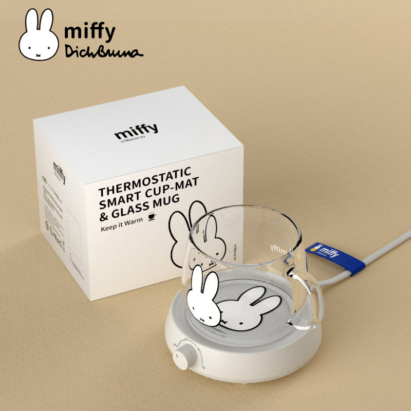 MIPOW x Miffy Electric Coffee Mug Warmer 3 level temperature Splash-proof &  Large Heating Plate MIPOW x Miffy （Nijntje ミッフィー 米菲 ）