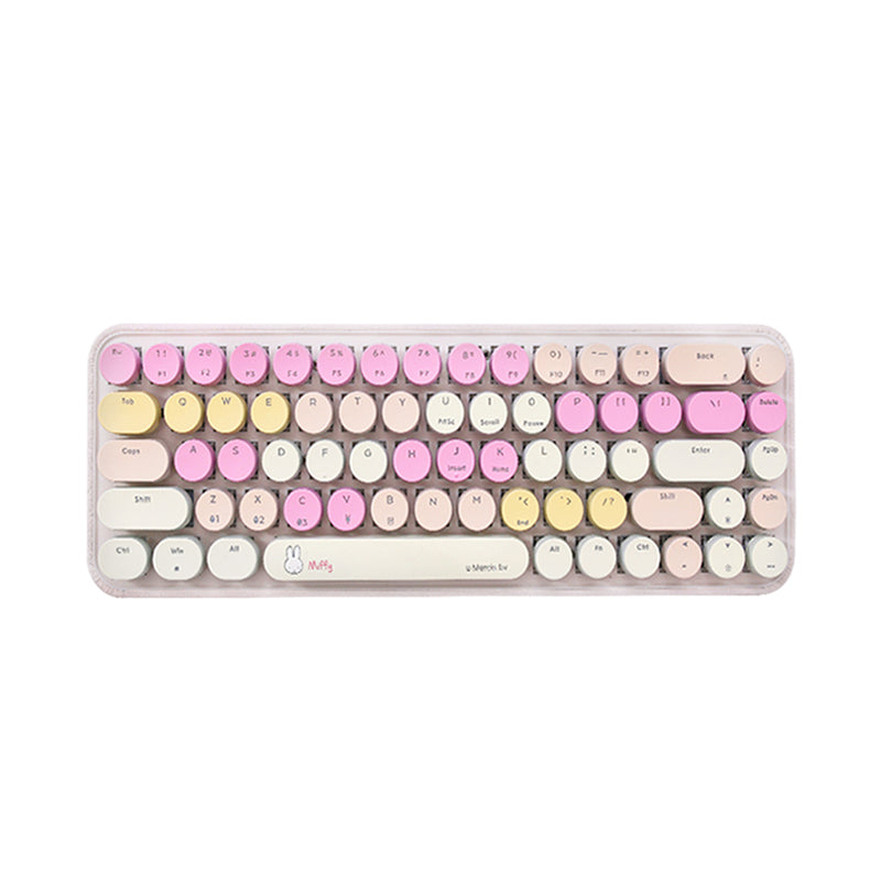 ◆ miffy Miffy 68Keys Typewriter Style Mechanical Wireless Keyboard 3
