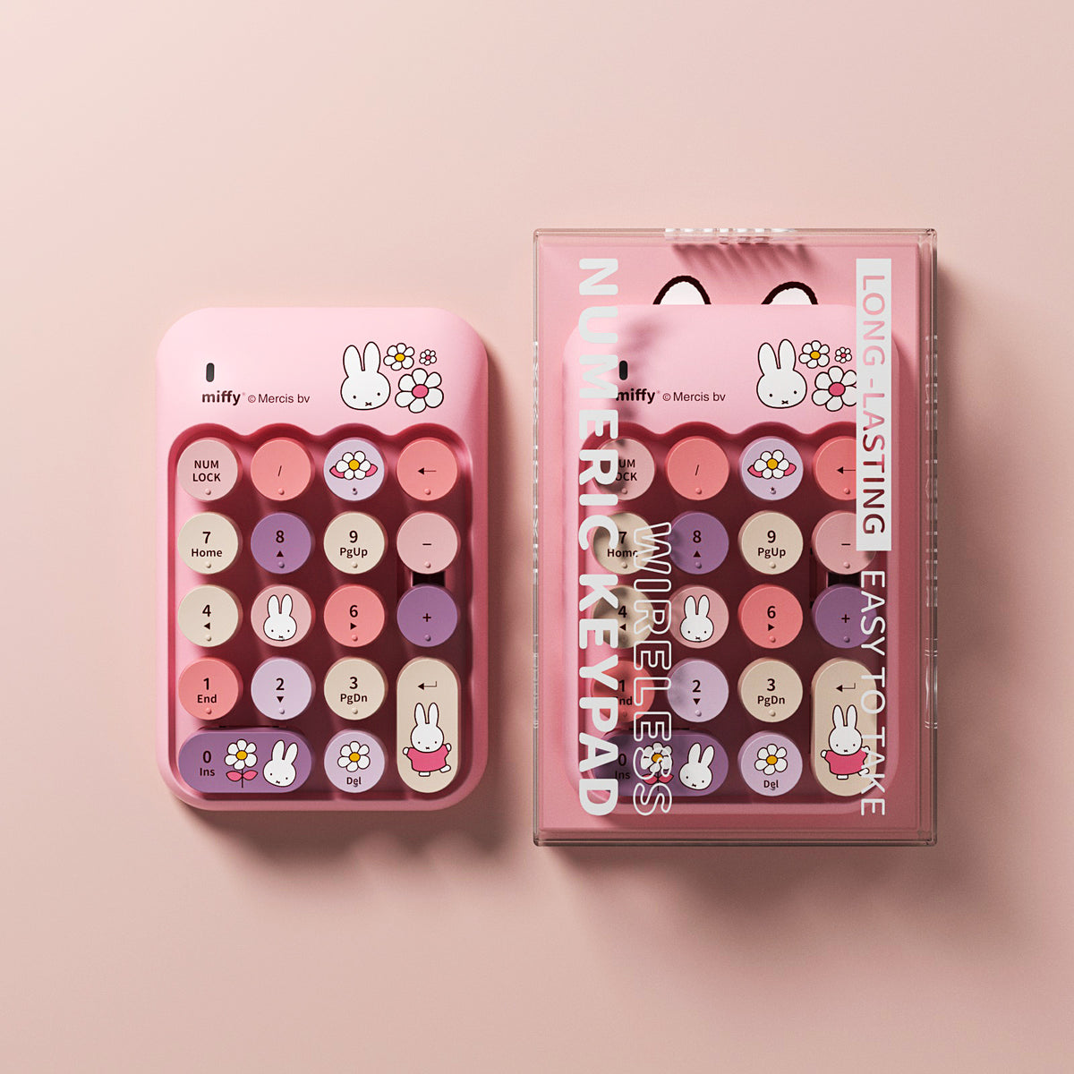 MIFFY Wireless Numeric Keypad 2.4GHz 18-key portable number keyboard ...