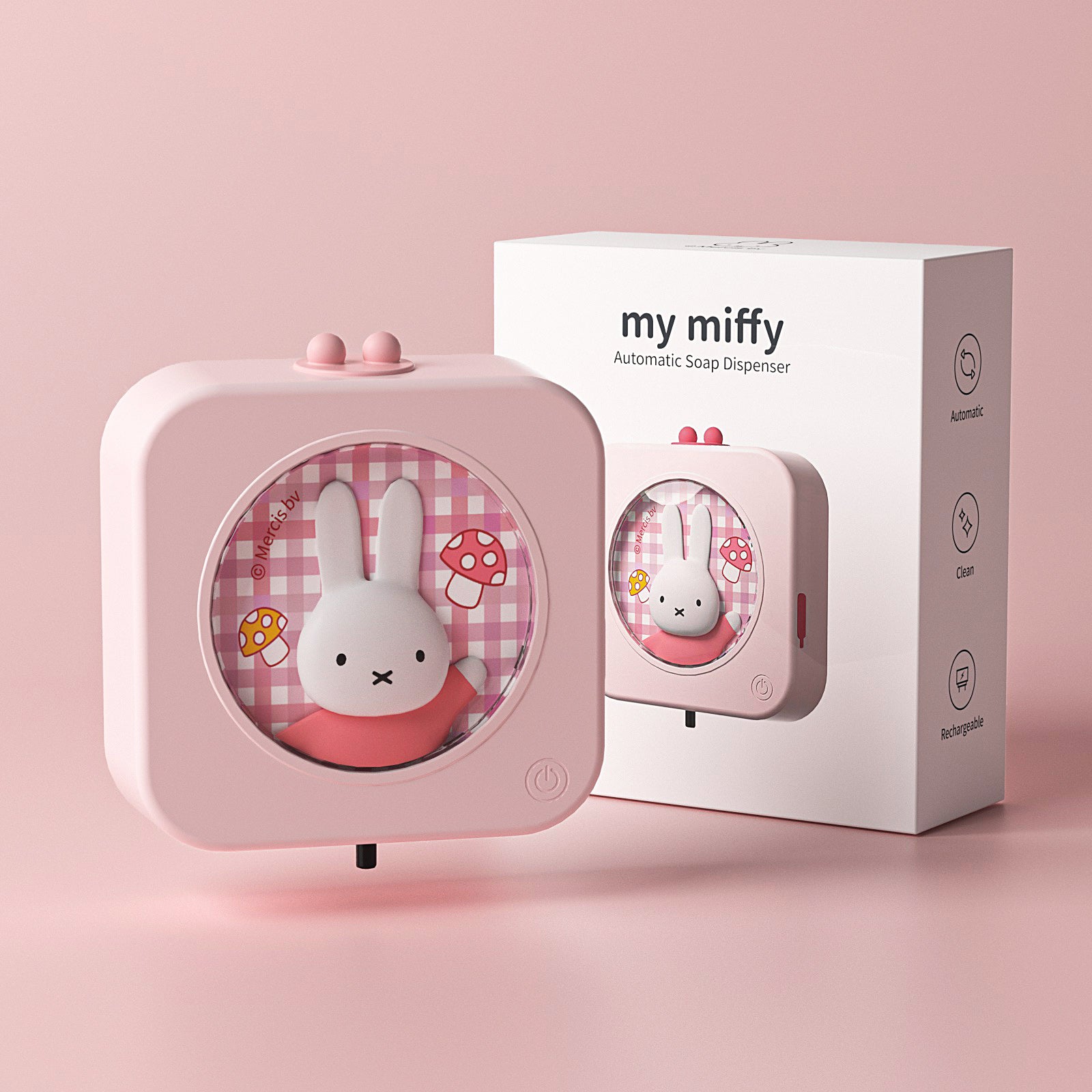 Miffy Automatic Hand Soap Dispenser Rechargeable Wall Mount