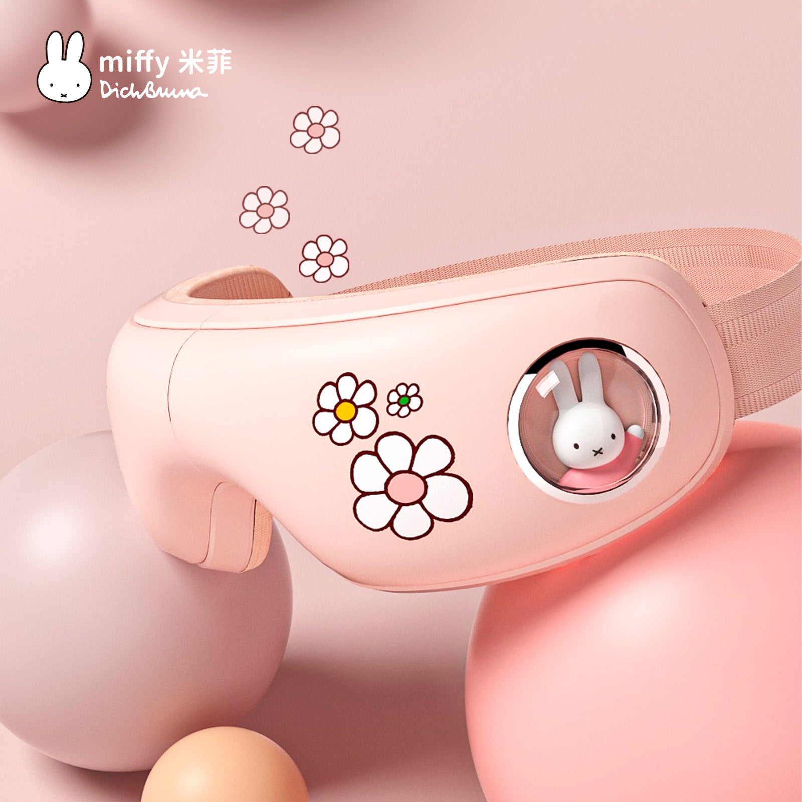 Miffy Foldable Eye Massager heating, vibrating, air pressure