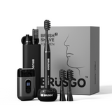 BRUSGO Men-Kit Combo:  i4-Snap E-Toothbrush & FOIL Shaver - Black - MIPOW