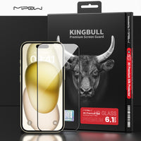 3D Premium Silk Tempered Glass for iPhone 15/14 - MIPOW