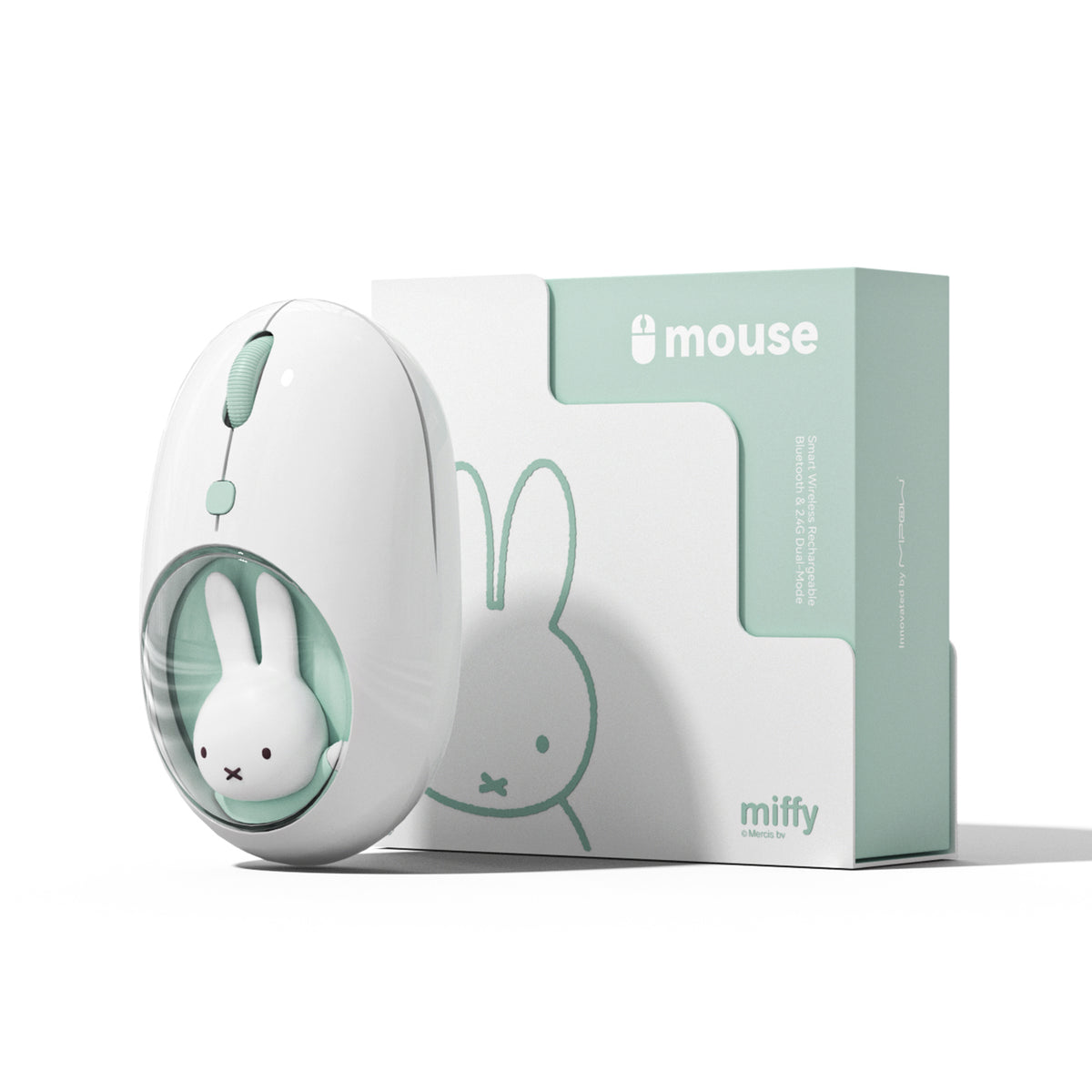 MIFFY Dual Mode Wireless Mouse (2.4GHz + Bluetooth 5.0) adjustable DPI for Windows, MacOS, iOS, Android, and Chromebooks