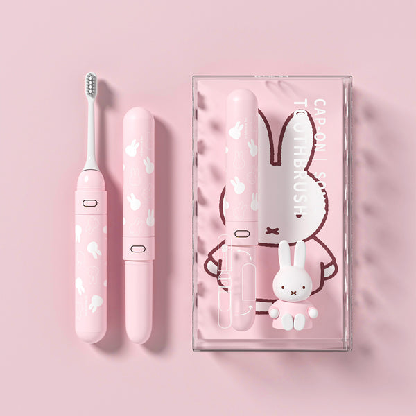 Miffy X Mipow Sonic Electric Toothbrush (Cap-on Design) ultrasonic soft Bristles for everyday tooth care Miffy nijntje MIPOW Miffy X Mipow Sonic Electric Toothbrush (Cap-on Design) ultrasonic soft Bristles for everyday tooth care Miffy nijntje MIPOW