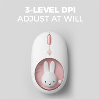 MIFFY Dual Mode Wireless Mouse (2.4GHz + Bluetooth 5.0) PINK