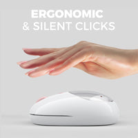 MIFFY Dual Mode Wireless Mouse (2.4GHz + Bluetooth 5.0) PINK