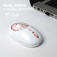 MIFFY Dual Mode Wireless Mouse (2.4GHz + Bluetooth 5.0) PINK