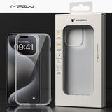 Crystal Clear Tempered Glass Case for iPhone 15/14 - MIPOW
