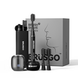 BRUSGO Men-Kit Combo:  i4-Snap E-Toothbrush & FOIL Shaver - Black - MIPOW