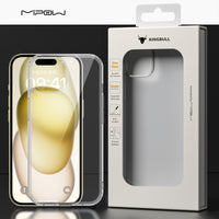 Crystal Clear Tempered Glass Case for iPhone 15/14 - MIPOW