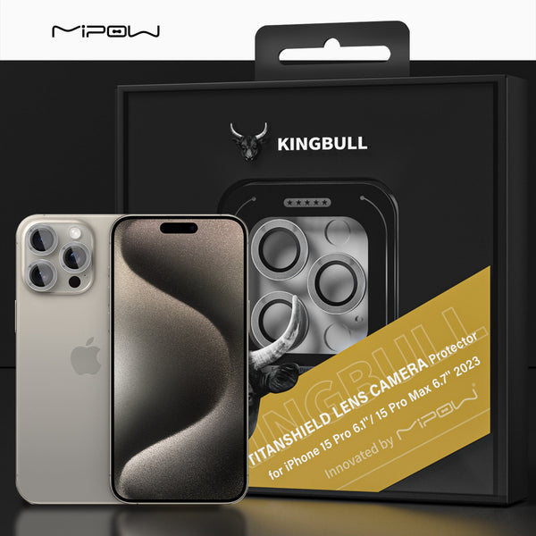 Titan Shield Camera Lens for iPhone 15 Pro/Pro Max - MIPOW