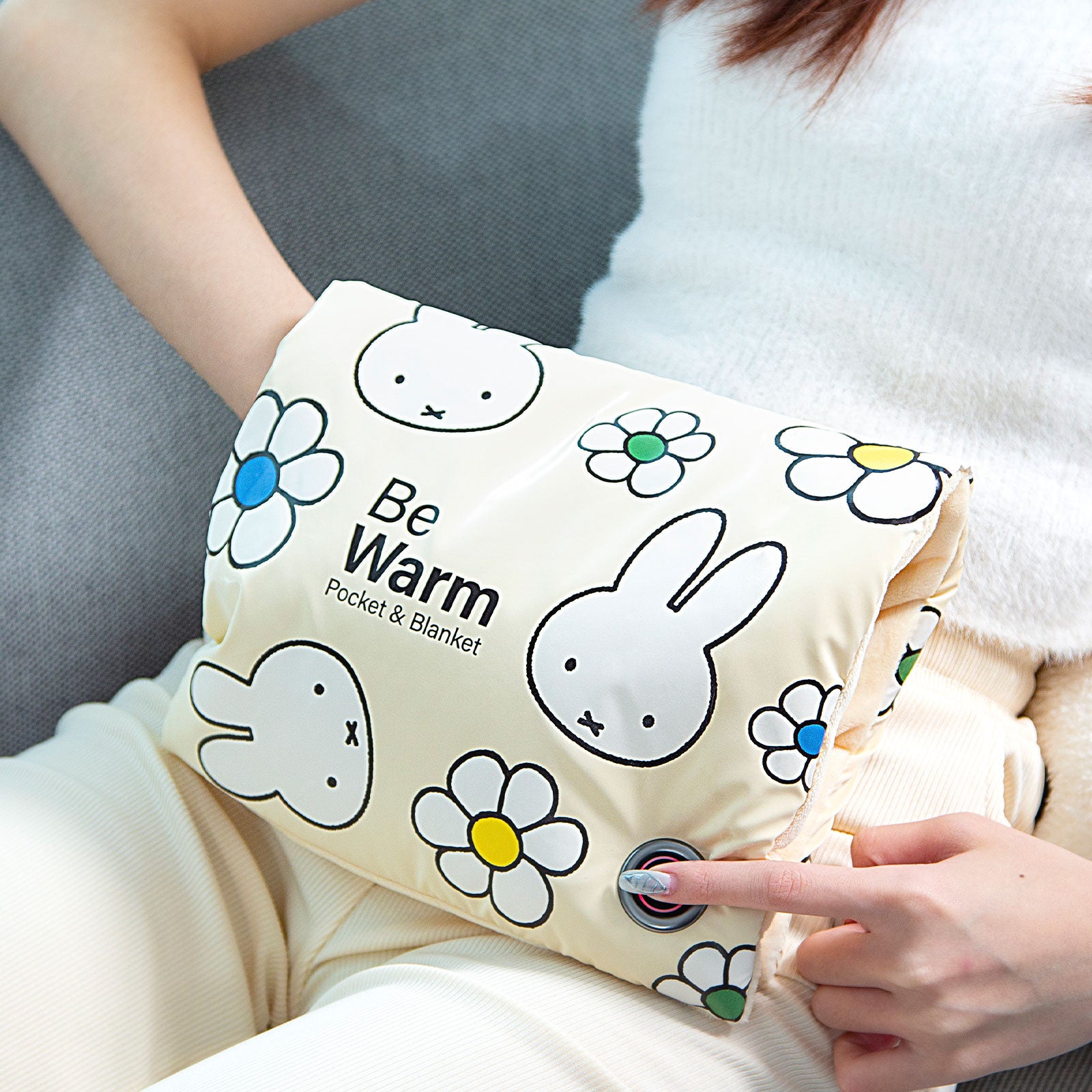 Miffy Foldable Warmer Electric heated Hand Pouch/Muff, Heated