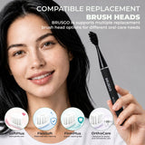 BRUSGO i4-Mini Electric Toothbrush - Black - MIPOW