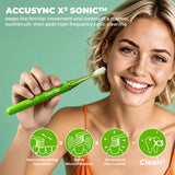 BRUSGO i4-Mini Electric Toothbrush - GREEN - MIPOW