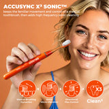 BRUSGO i4-Mini Electric Toothbrush - ORANGE - MIPOW