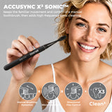 BRUSGO i4-Snap Electric Toothbrush - Black - MIPOW