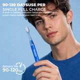 BRUSGO i4-Snap Electric Toothbrush - Blue - MIPOW