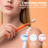 BRUSGO i4-Snap Electric Toothbrush - Orange - MIPOW