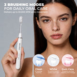 BRUSGO i4-Snap Electric Toothbrush - White - MIPOW