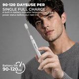 BRUSGO i4-Snap Electric Toothbrush - White - MIPOW