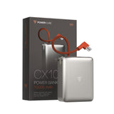 Power Cube CX10 Power Bank - Sliver