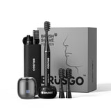 BRUSGO Men Kit:  i4-Snap E-Toothbrush & ROTOR Shaver Combo - Black