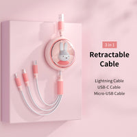 3 in 1 Retractable Cable - MIPOW