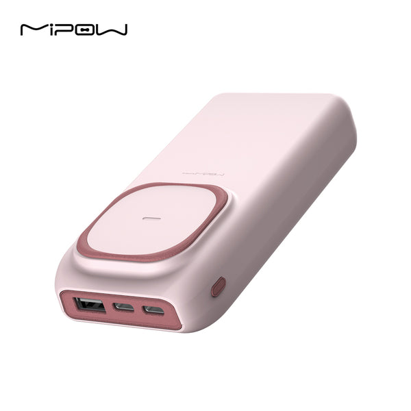 MIPOW Wireless Power Bank 20000mAh Portable Charger PD 18W Fast Charging  External Battery For iPhone 13 12 11 Samsung HUAWEI & more