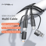 Multi-Plug 65W Cable for iPhone, iPad, & Macbook - MIPOW