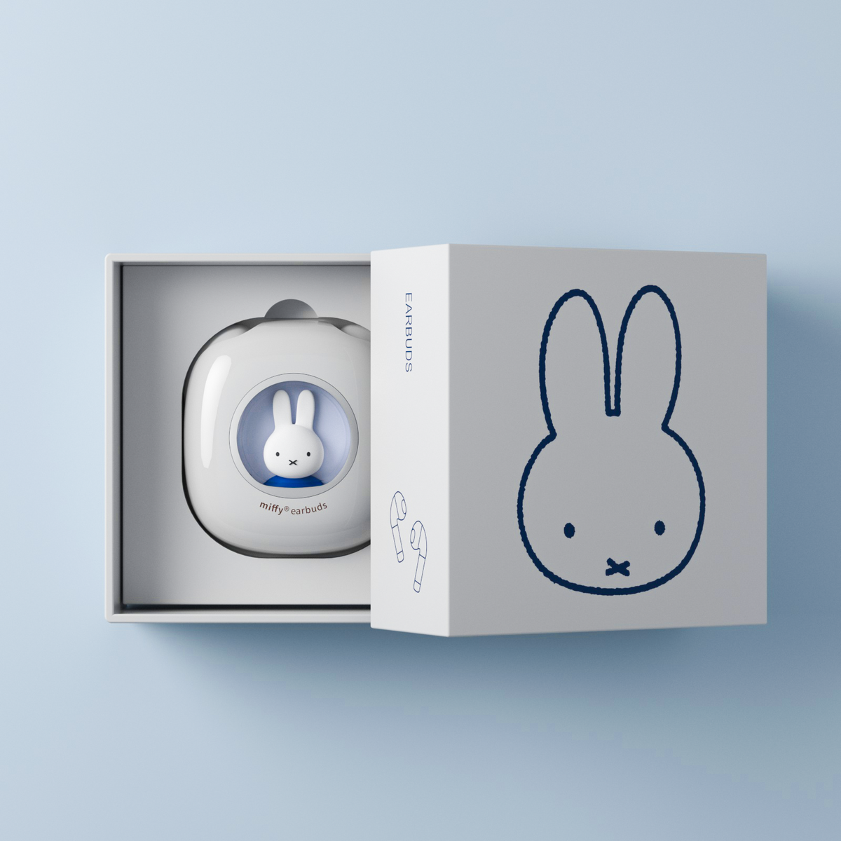 Miffy X MIPOW Bluetooth 5.3 Wireless EarBuds Headset w/ Semi-Exposed ...