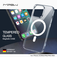 TEMPERED GLASS MagSafe CASE for iPhone 14 - MIPOW