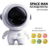 SPACEMAN Portable Neck FAN + DIY 3D STICKERS - MIPOW